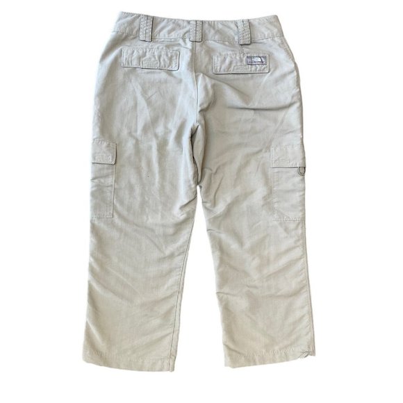The North Face Paramount Cargo Capri Trail Pants Womens 4 Beige Nylon Hiking - Picture 2 of 7